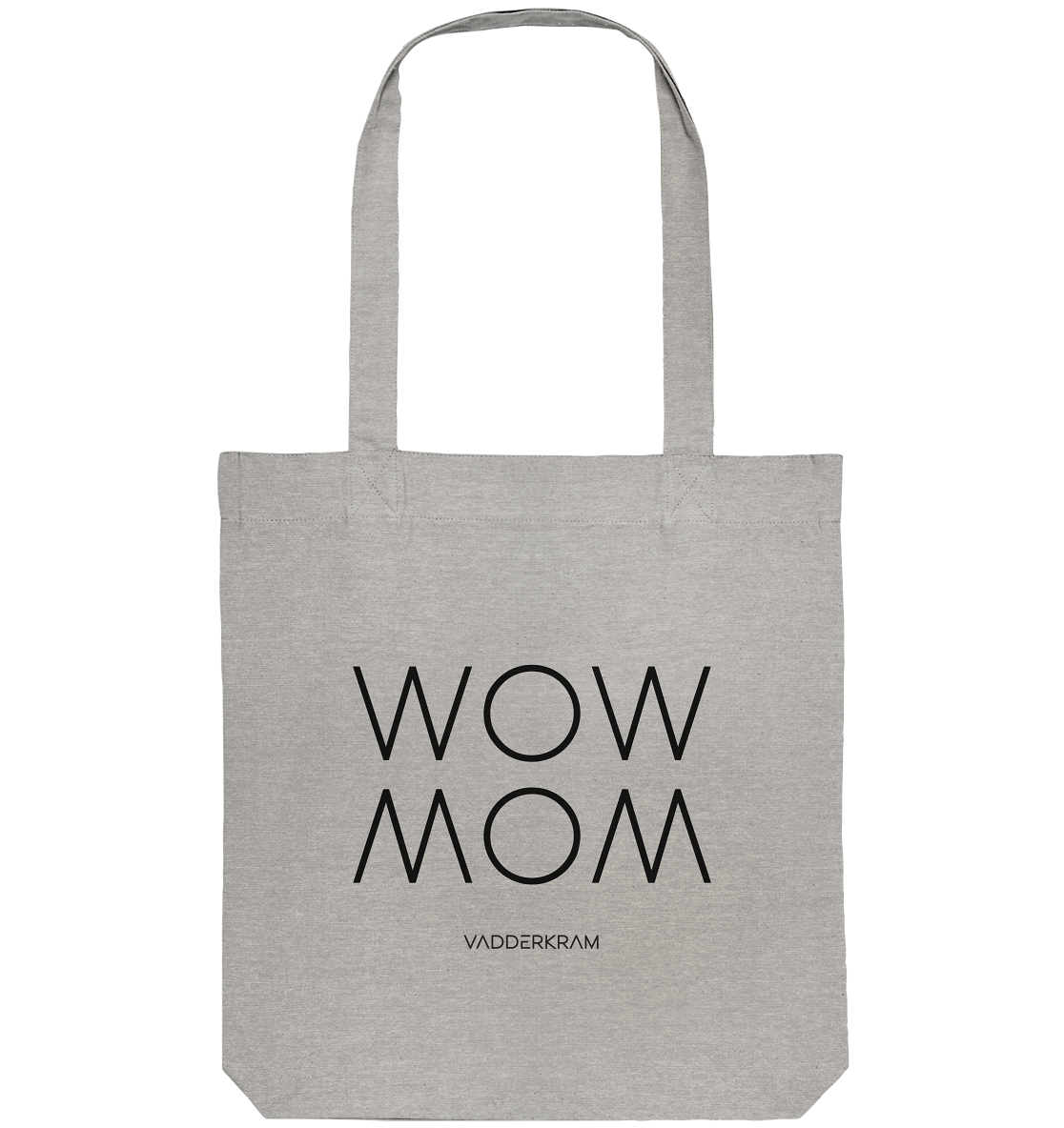 WOW MOM Organic Canvas Bag grey