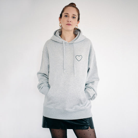 WOW MOM - Organic Oversize Hoodie - grey