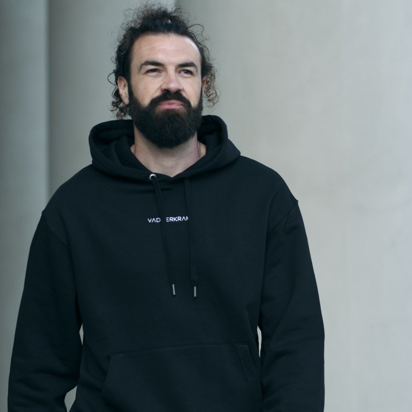 Organic Oversize Hoodie (Stick) - Black