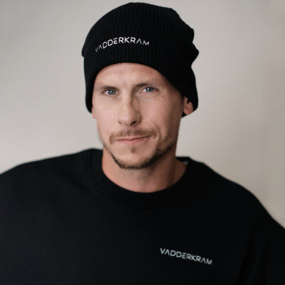 Organic Fisherman Beanie - black (Stick)