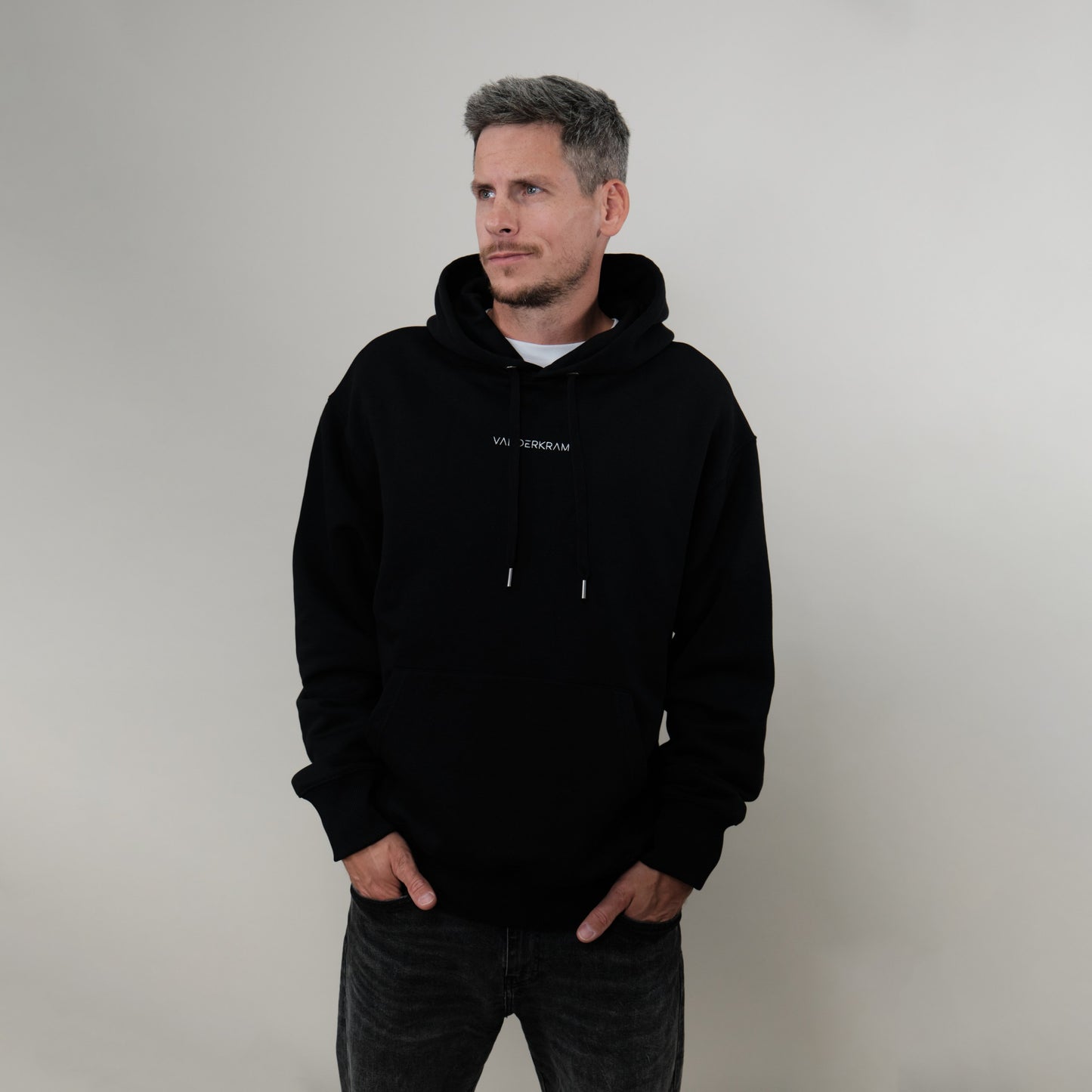 Organic Oversize Hoodie (Stick) - Black