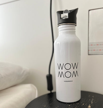 WOW MOM - Edelstahl-Trinkflasche - white