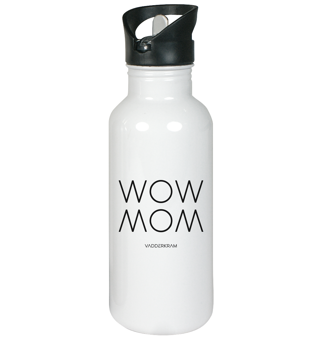 WOW MOM - Edelstahl-Trinkflasche - white