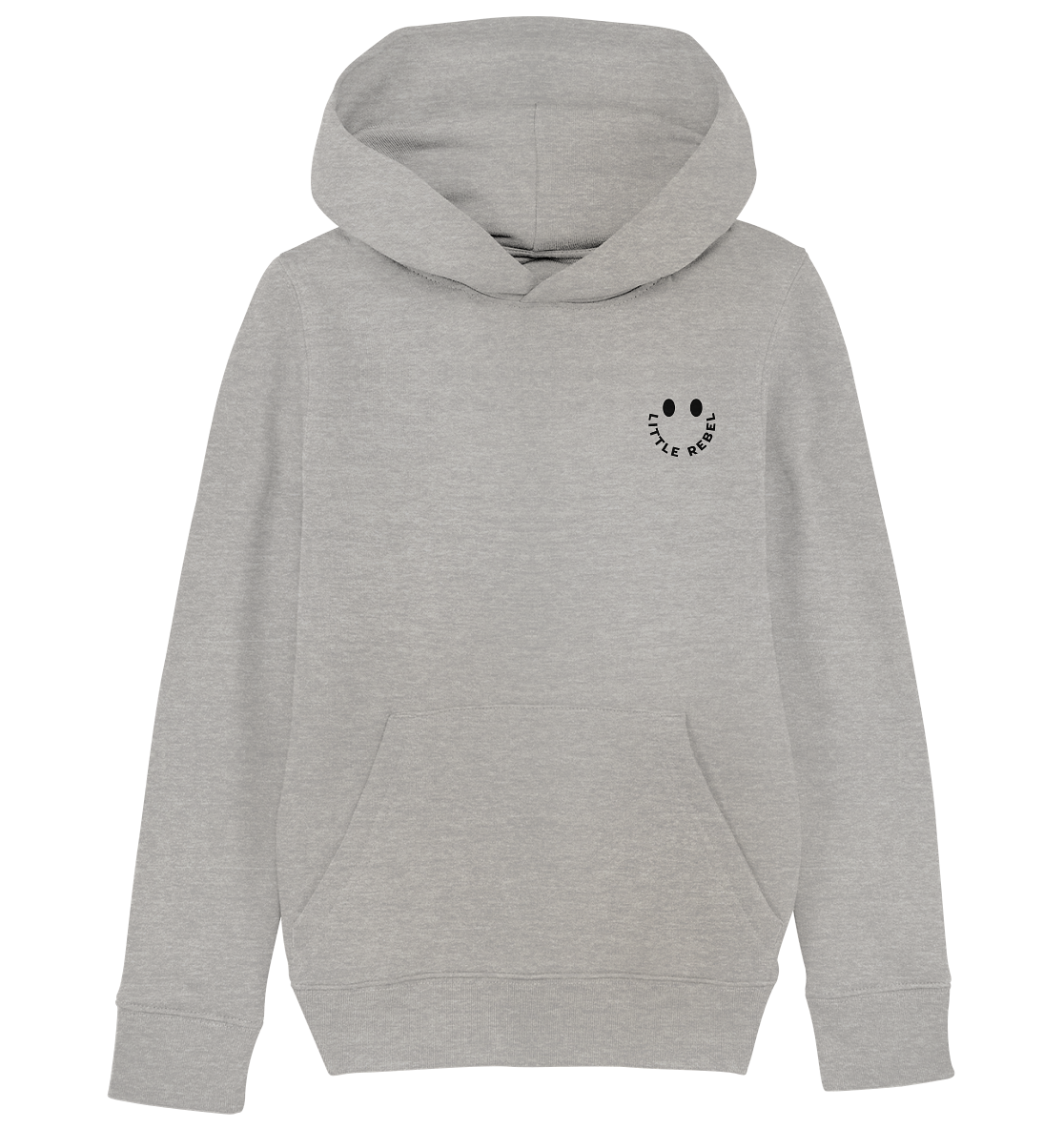 Little Rebel Collection - Kids Organic Hoodie - heather grey