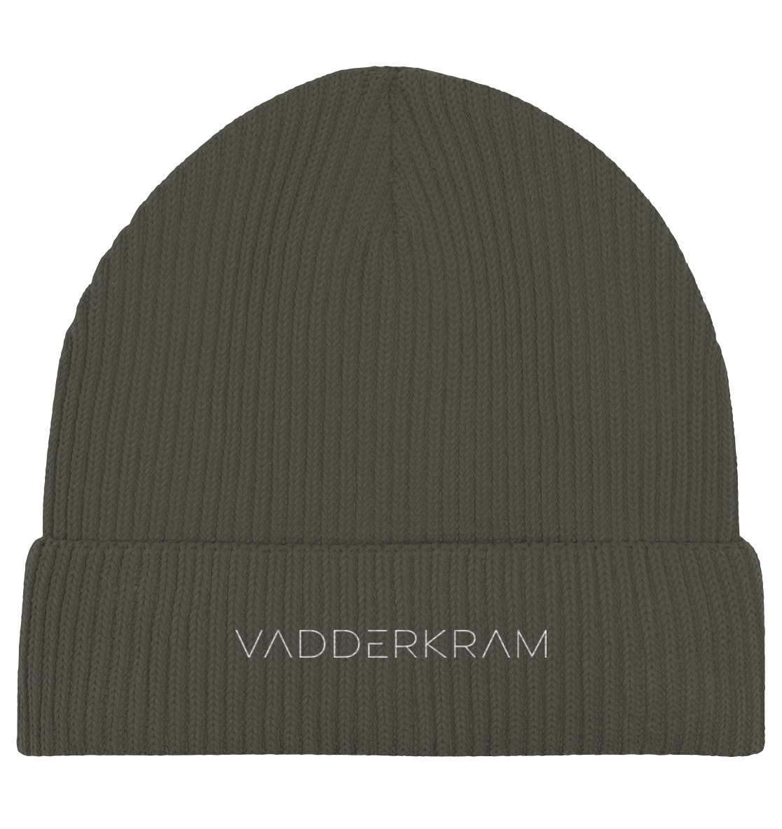 Organic Fisherman Beanie - Khaki (Stick)