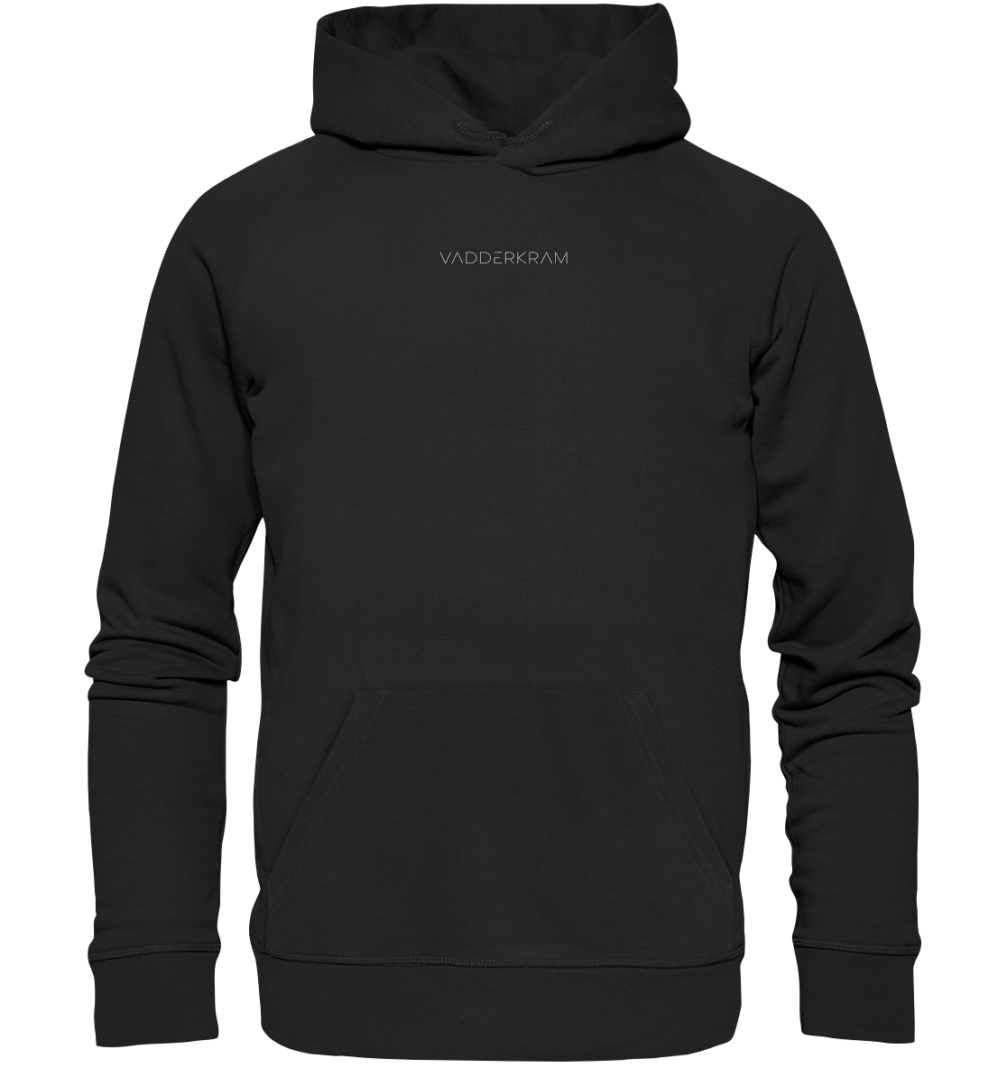 Organic Regular Hoodie - black (Stick)