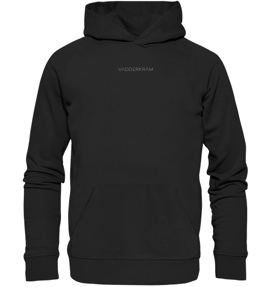 Organic Regular Hoodie - black (Stick)