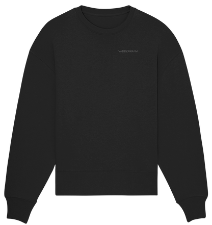 Organic Oversize Sweatshirt (Stick) - black