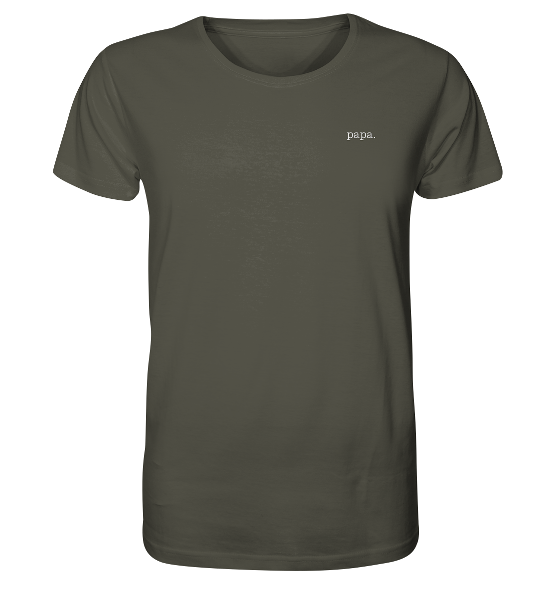 Organic Shirt (Stick weiß) - papa. - black