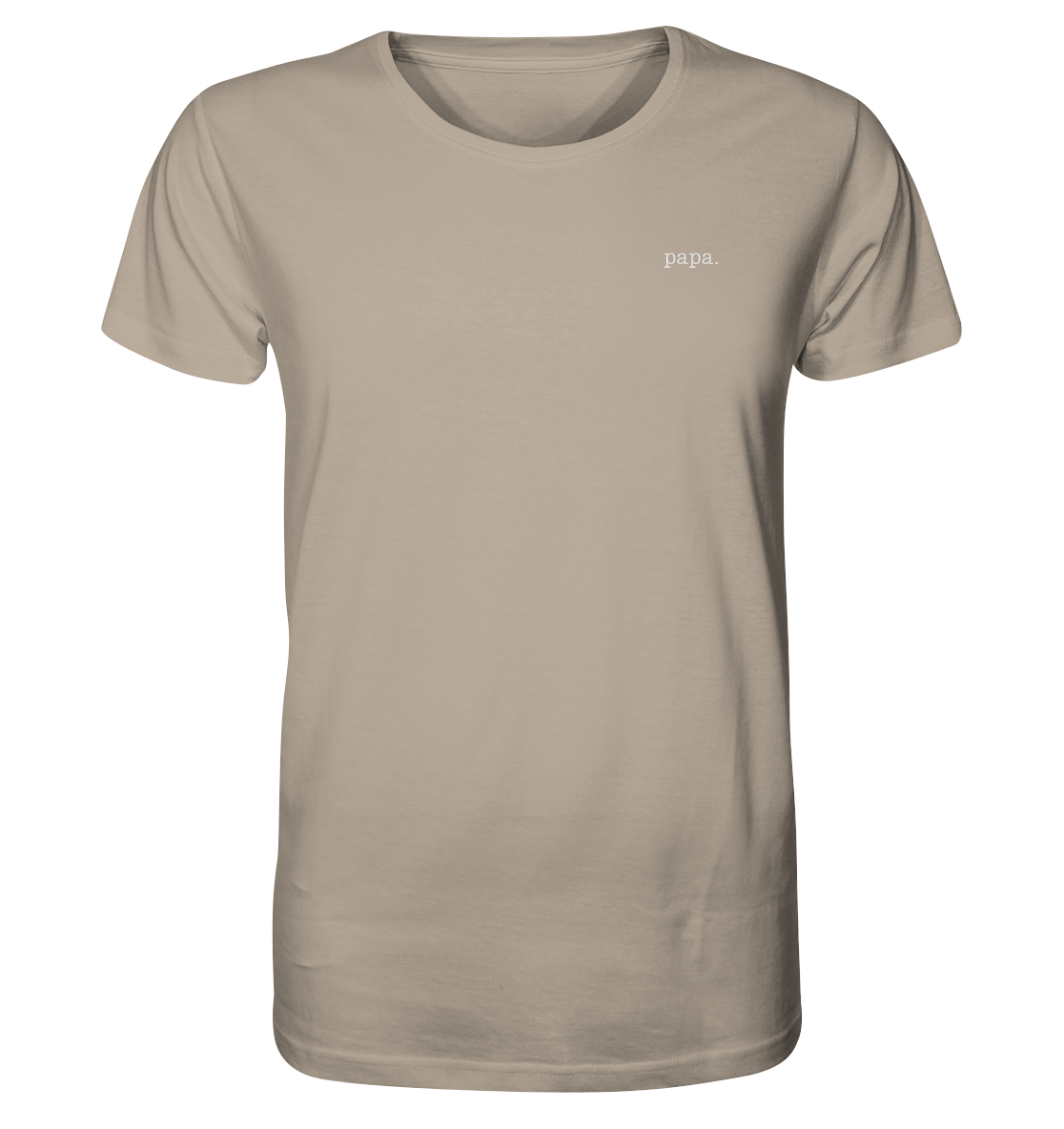 Organic Shirt (Stick weiß) - papa. - bottle green