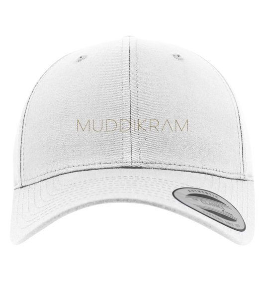 Muddikram Premium Baseball Cap - white/gold